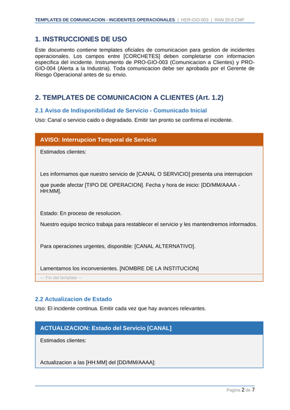 Toolkit RAN 20-8 — Gestión de Incidentes