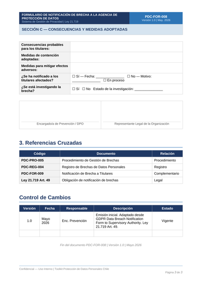 Toolkit Ley 21.719 — Protección de Datos Personales