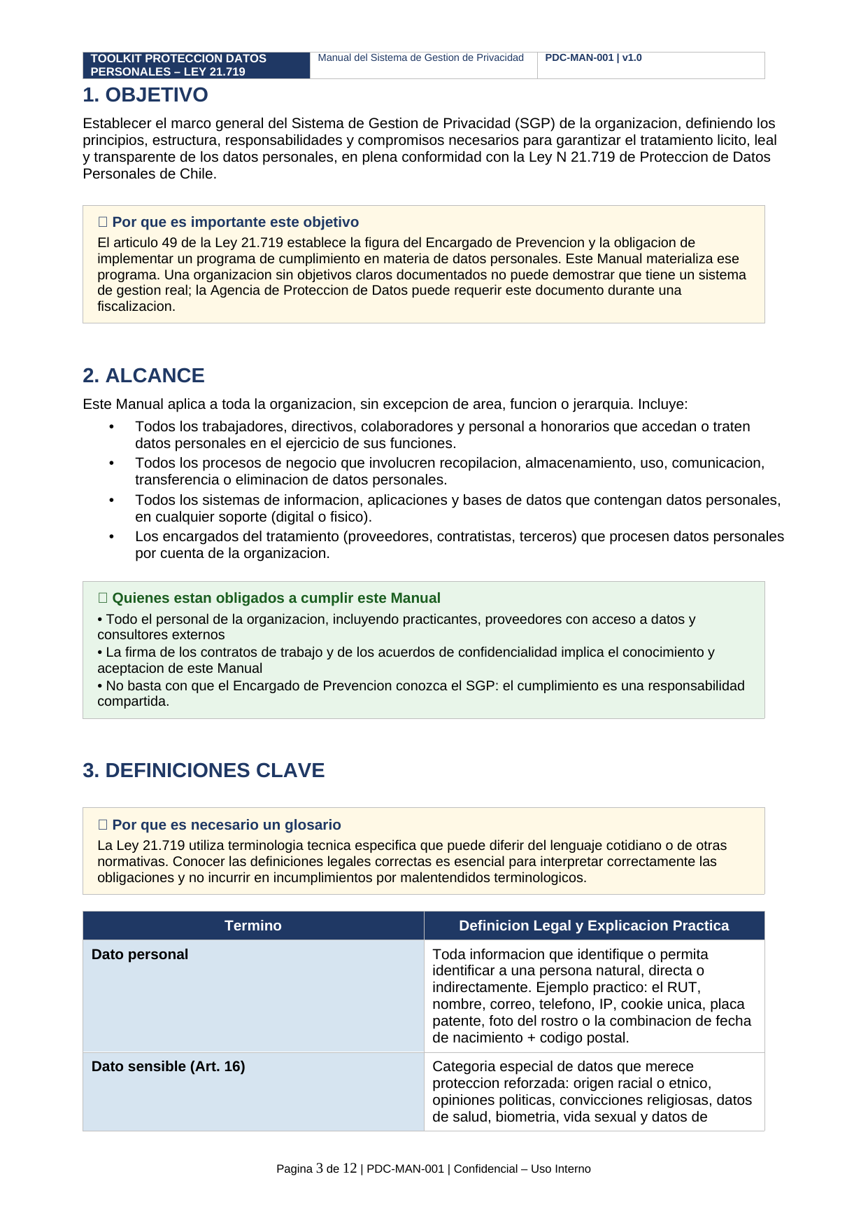 Toolkit Ley 21.719 — Protección de Datos Personales