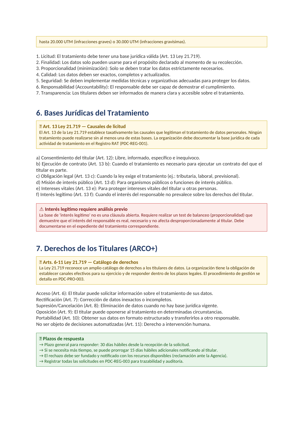 Toolkit Ley 21.719 — Protección de Datos Personales