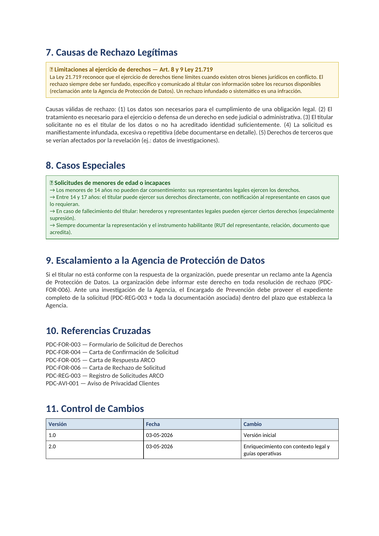 Toolkit Ley 21.719 — Protección de Datos Personales