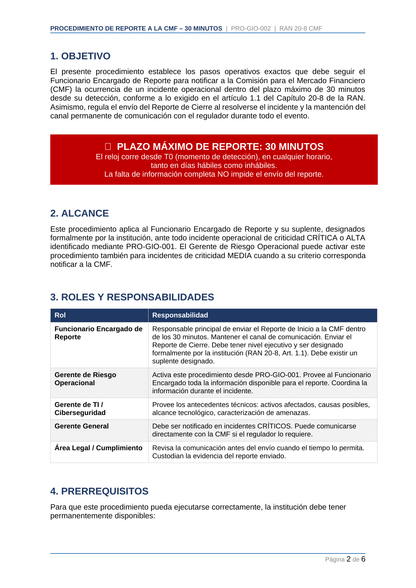 Toolkit RAN 20-8 — Gestión de Incidentes
