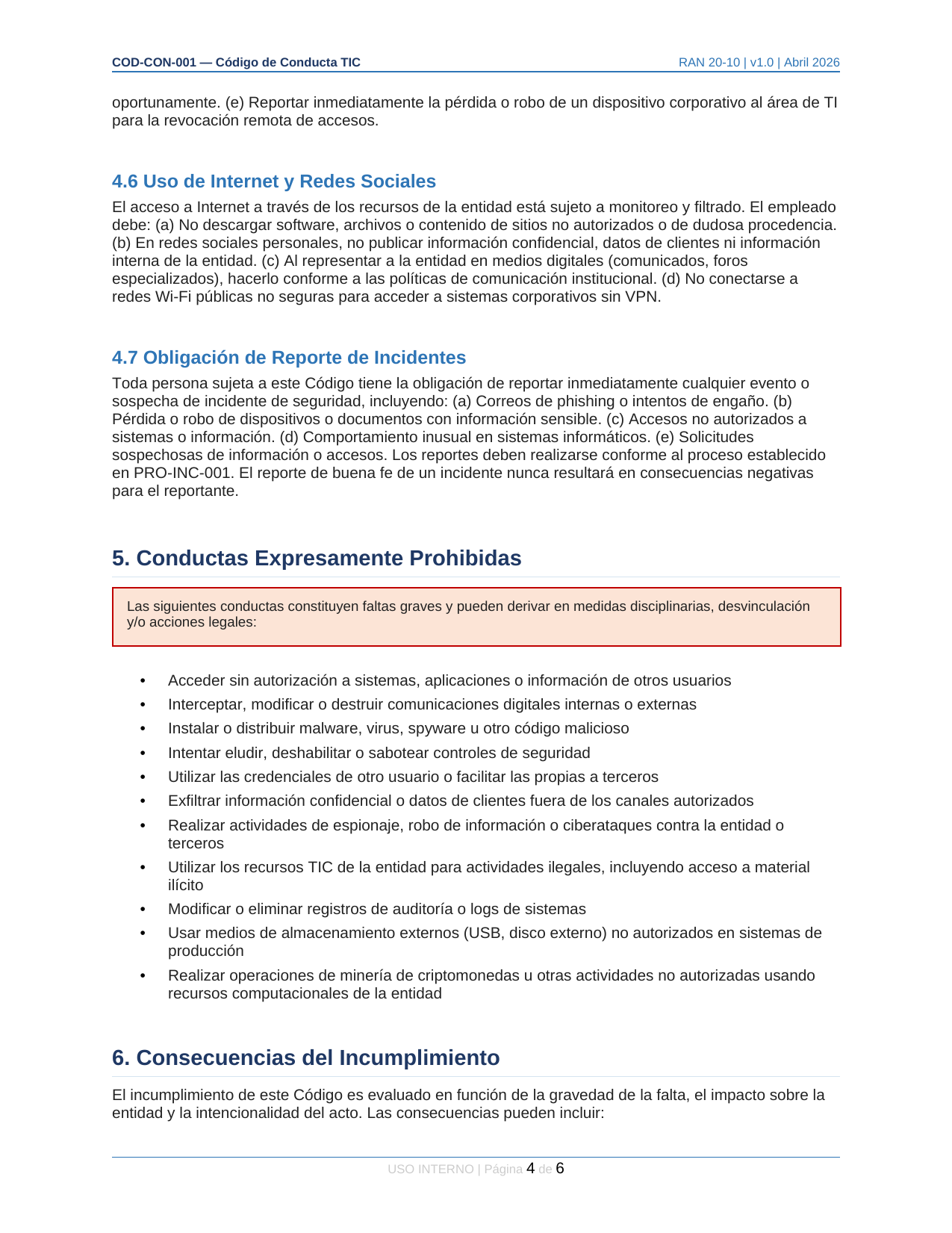 Toolkit RAN 20-10 — Gestión de Ciberseguridad