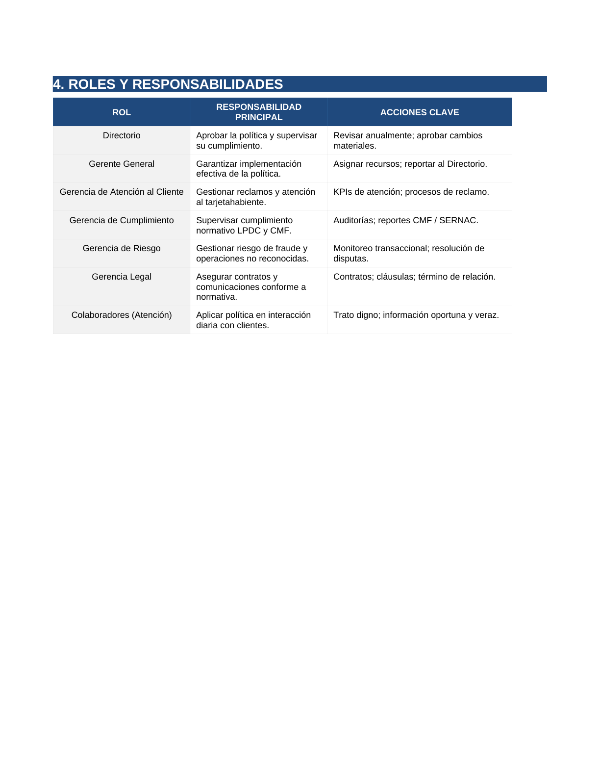 Toolkit Emisoras de Tarjetas — Circular N°1 CMF