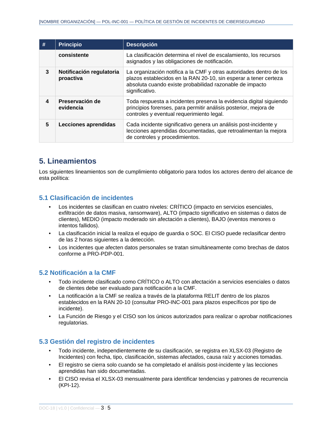 Toolkit Operadoras de Tarjetas — Circular N°1 CMF
